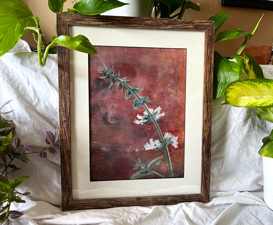 Flowers on Red